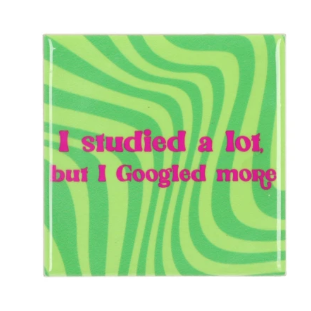 Daan Kromhout Design Tegel I Studied A Lot Green 10 x 10 cm