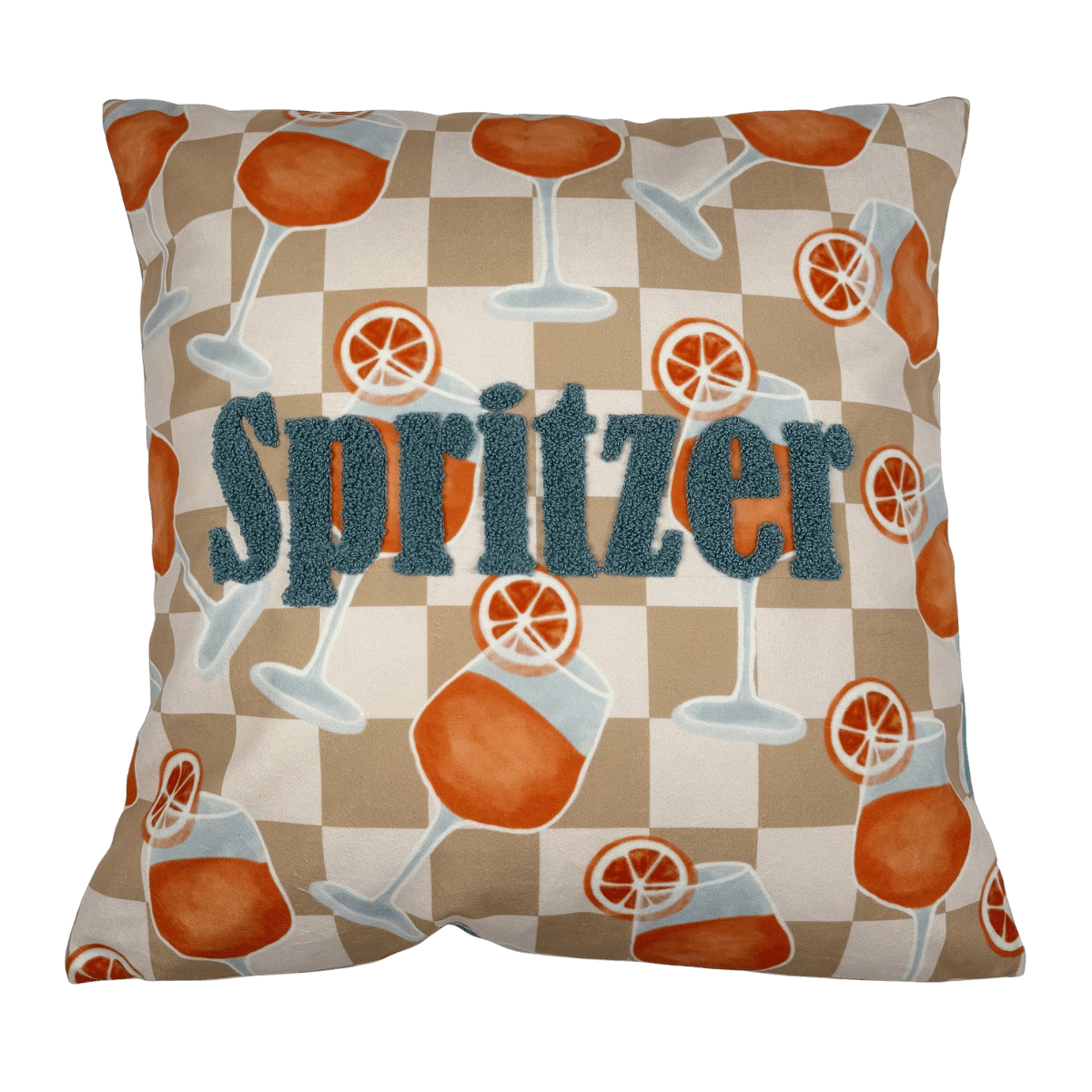 De Bosrand Sierkussen Aperol Spritzer Fluweel 45 x 45 cm
