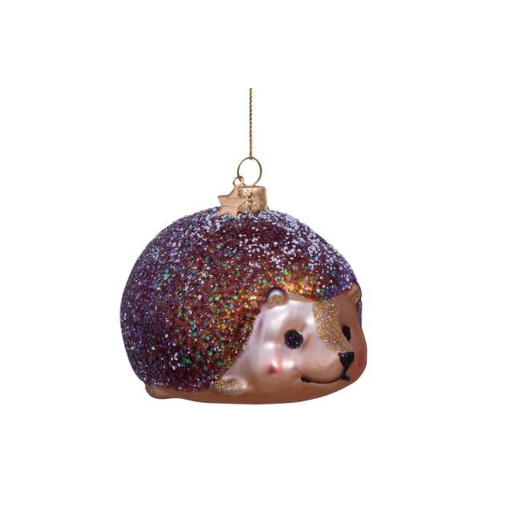 Vondels Kersthanger bruine egel 6 cm