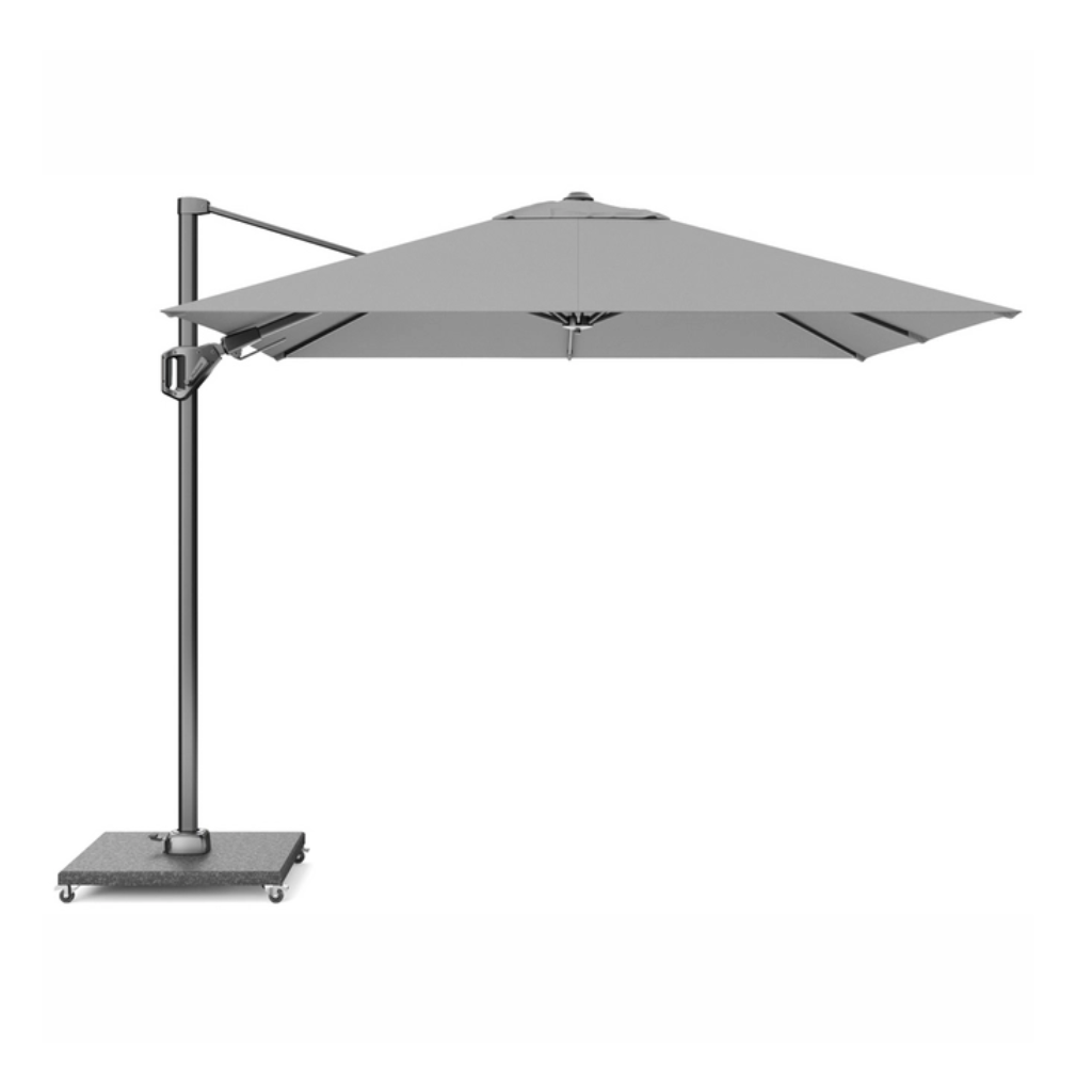 Platinum Zweefparasol Voyager T² Light Grey Vierkant 270 x 270 cm
