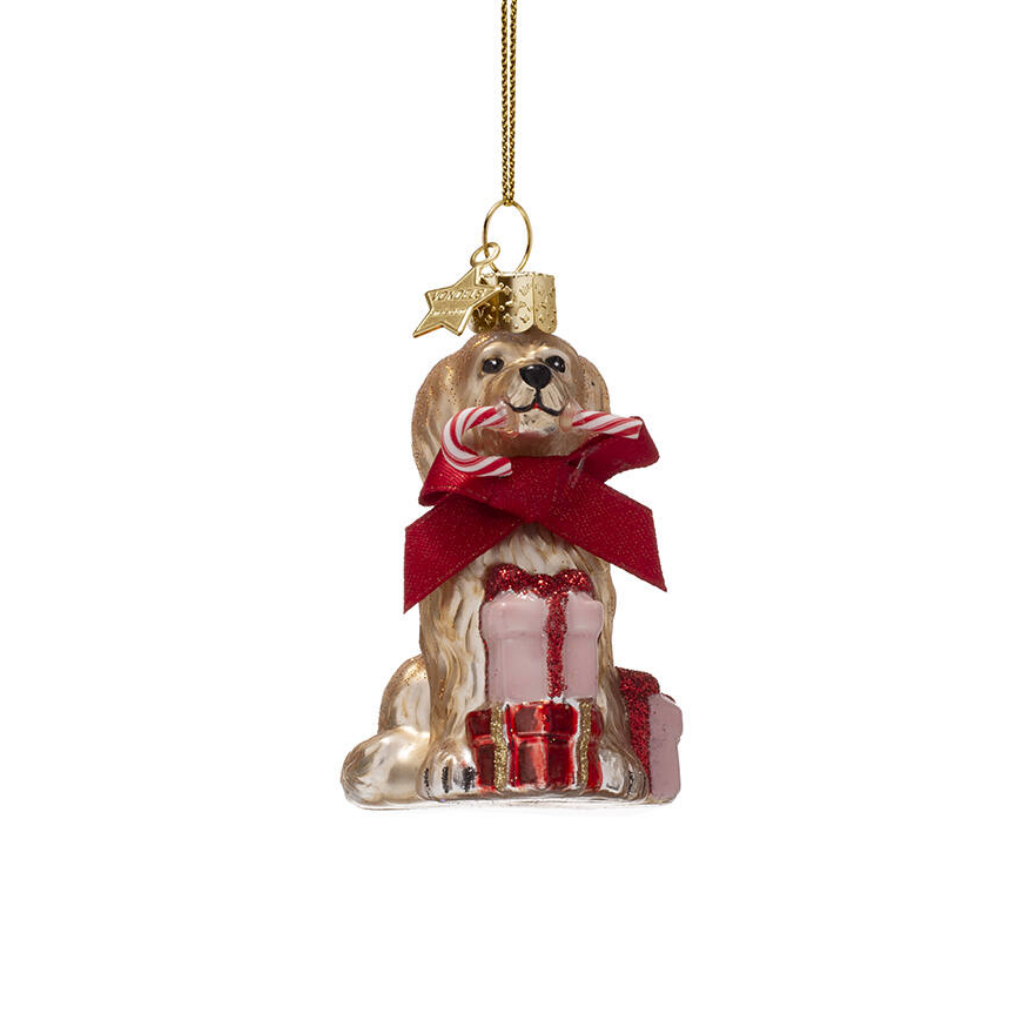 Vondels Kersthanger cockapoo hond 9 cm