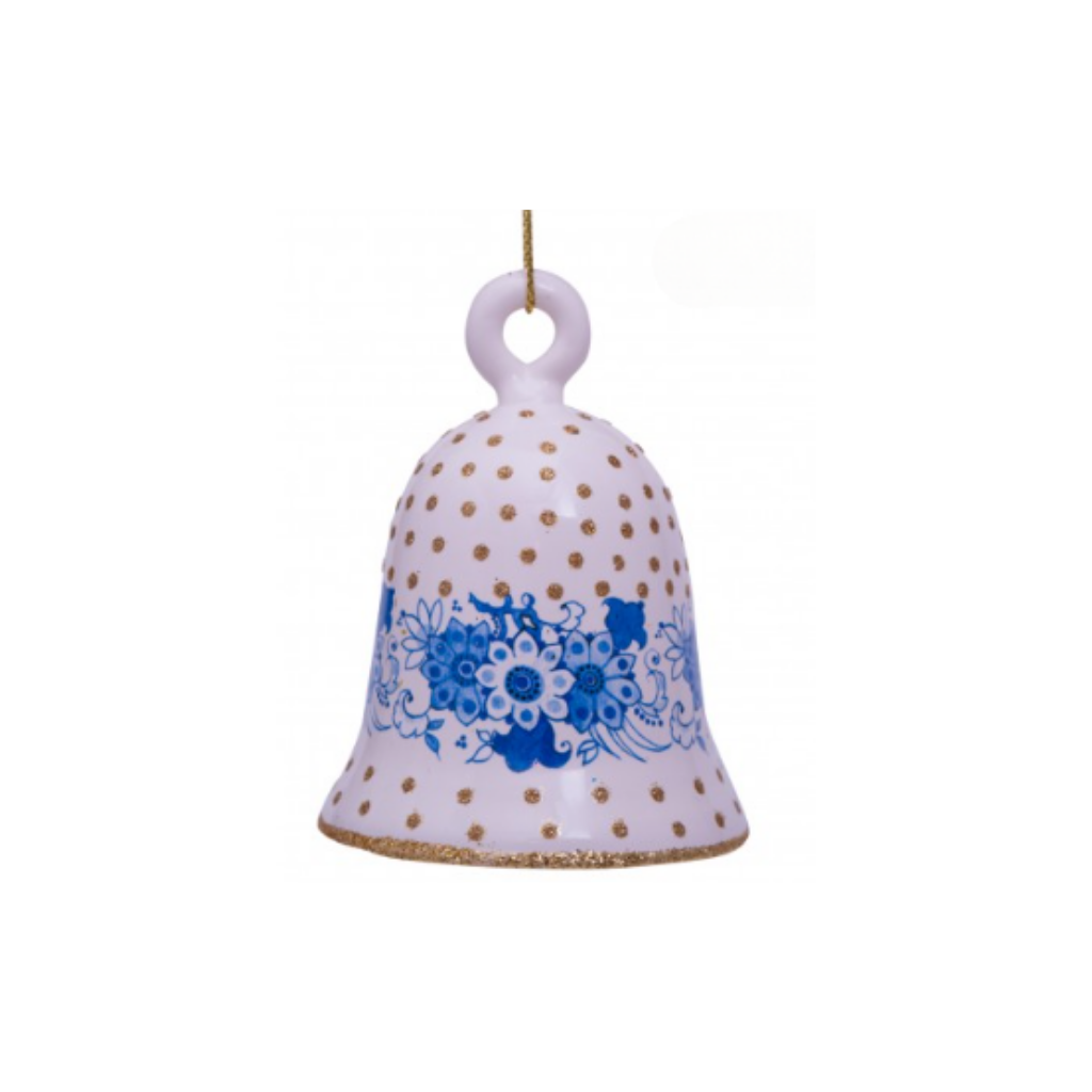 Vondels Kersthanger Delfts blauwe bel 10 cm