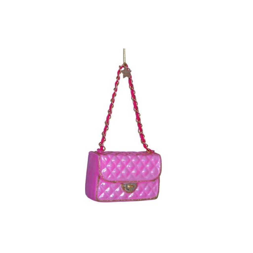 Vondels Kersthanger roze handtas 7 cm