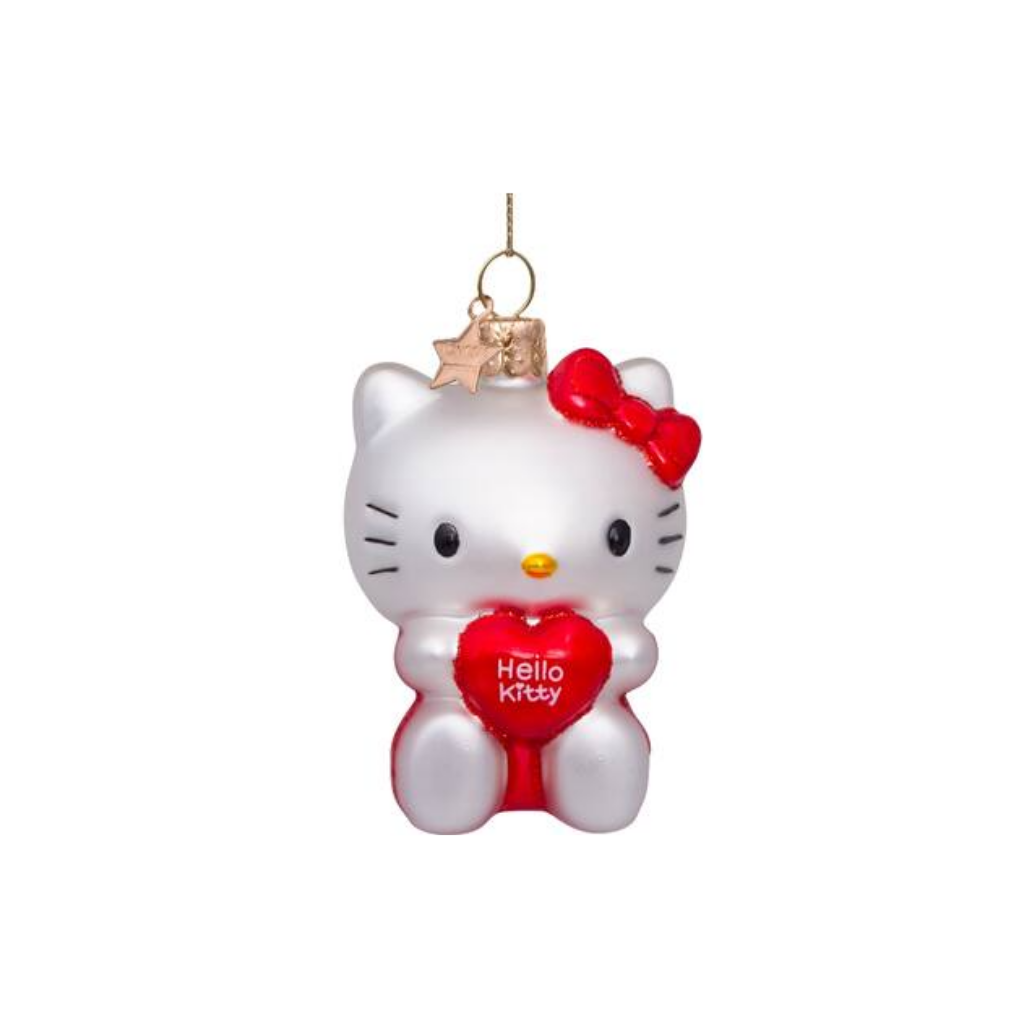 Vondels Kersthanger Hello Kitty met hart 9 cm