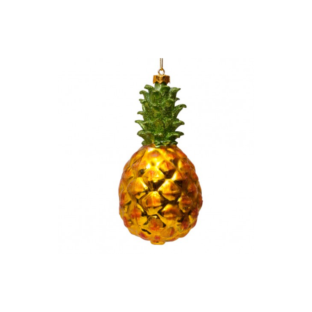 Vondels Kersthanger gouden ananas 10 cm