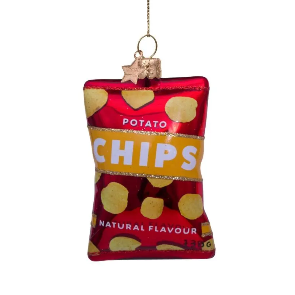 Vondels Kersthanger naturel chips 9 cm