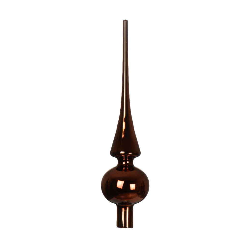 Decoris Piek glas espresso glanzend 26 cm