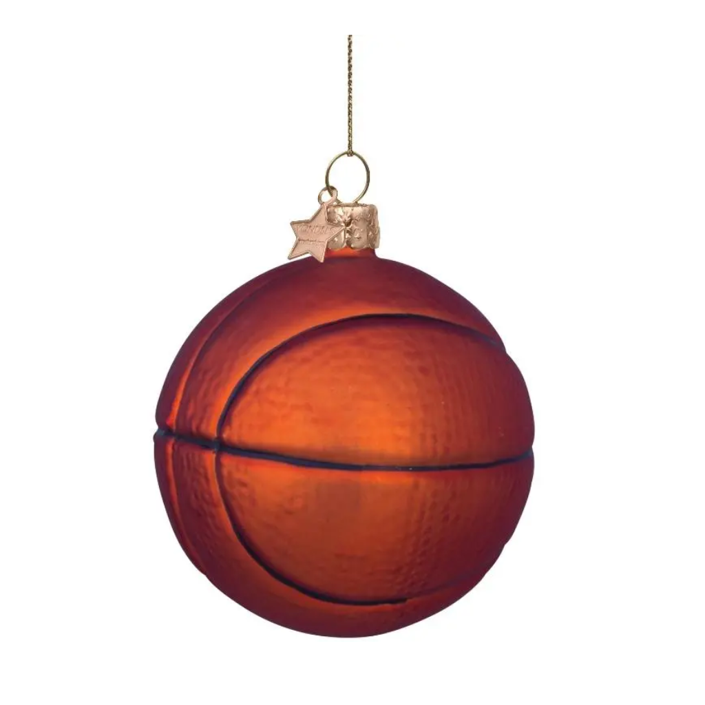 Vondels Kersthanger basketbal 9 cm