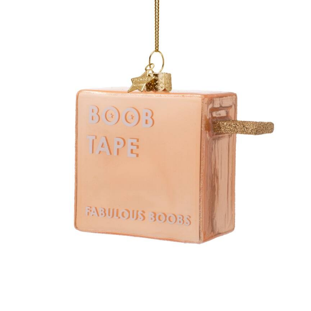 Vondels Kersthanger powder boobtape pink 8 cm