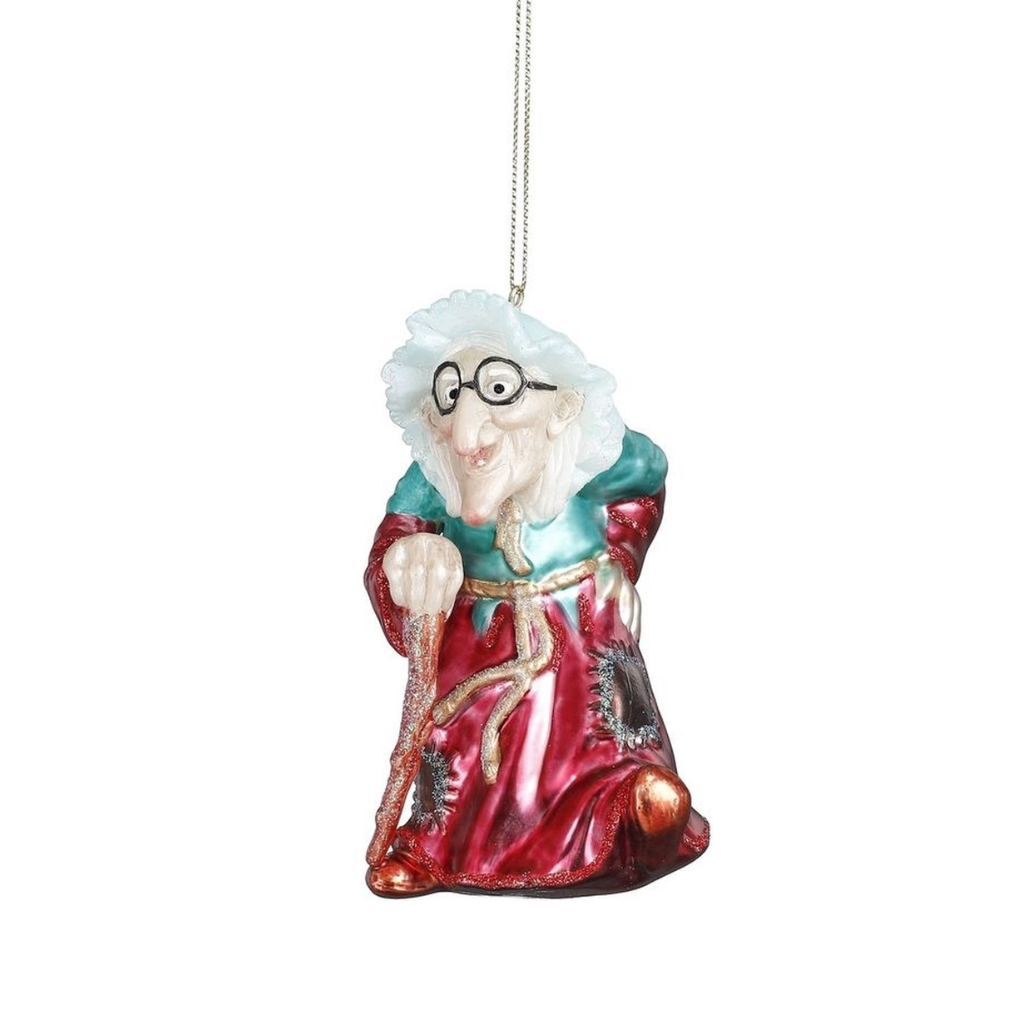 Efteling Ornament Heks glas roze