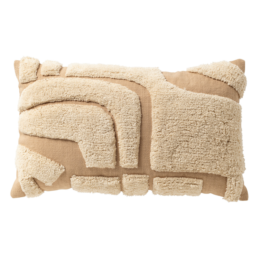 Dutch Decor Sierkussen Milas semolina 30 x 50 cm