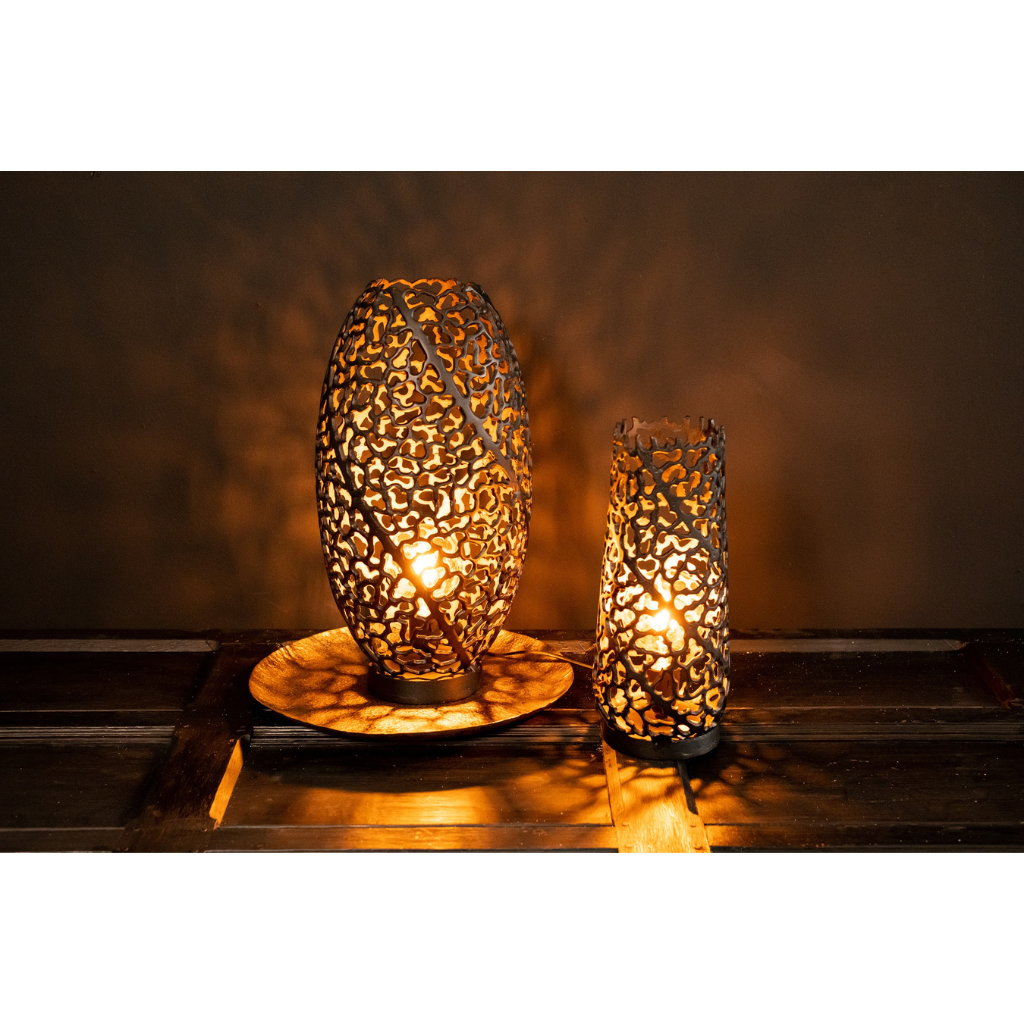 Home Society Tafellamp Oyen Zwart L 48 cm