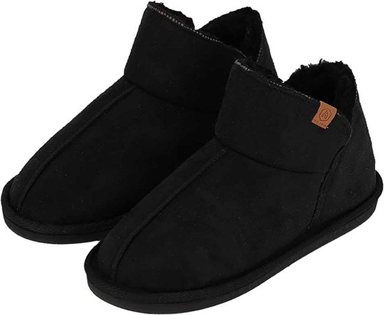 Apollo huissloffen suede black