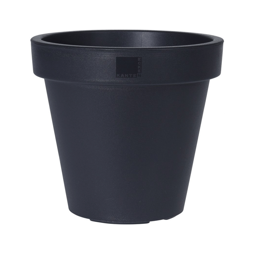 E&K Bloempot Kunststof Antraciet 40 x 35 cm