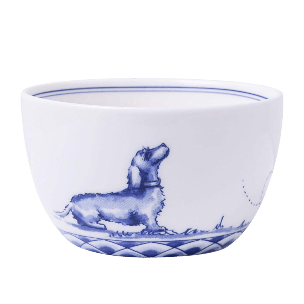 Heinen Delfts Blauw Dipschaaltje Teckel Nhaan