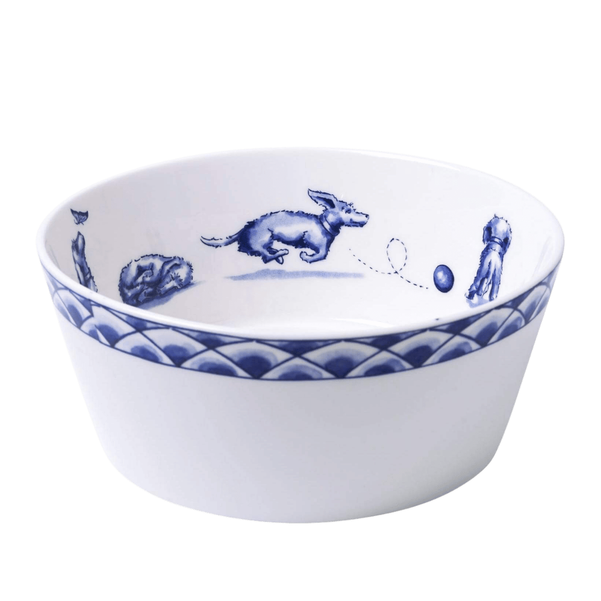 Heinen Delfts Blauw Voerbak Teckel Nhaan