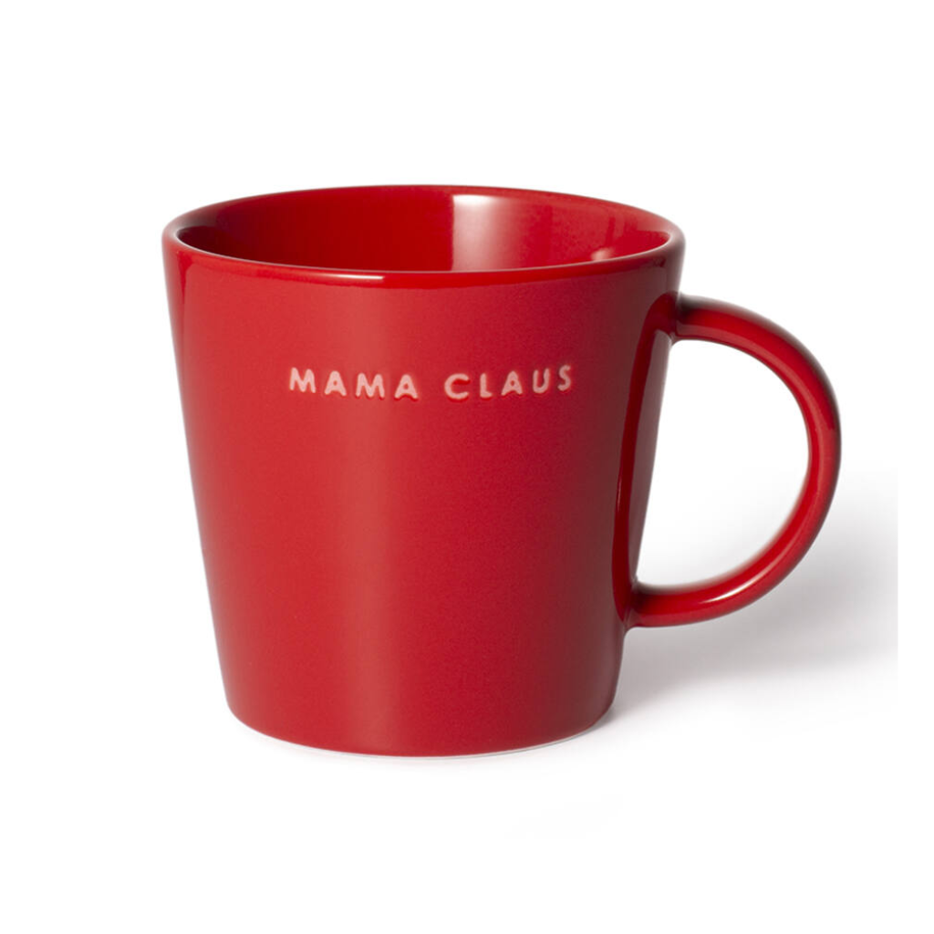 Vondels Ceramic Tea Cup Mama Claus red 350ml