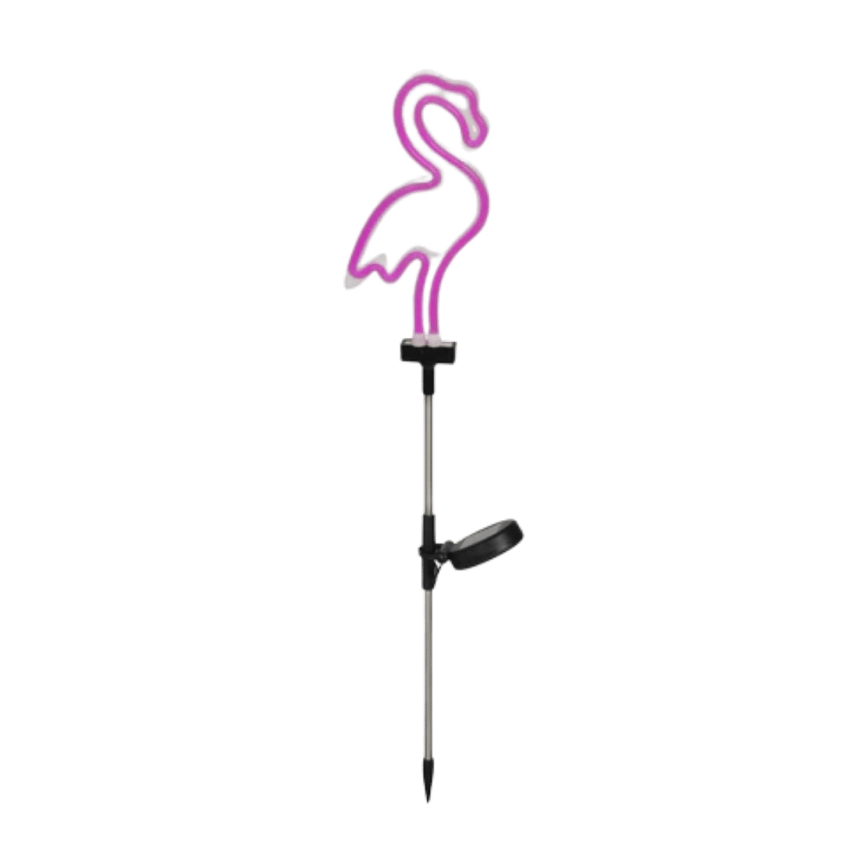 Lumineo Solar Neon Tuinsteker Flamingo Roze 15 x 75.5 cm