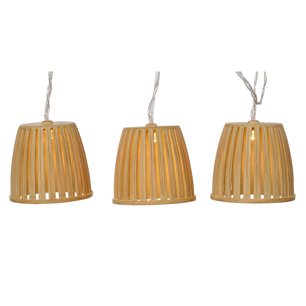 Lumineo Solar lichtsnoer naturel boho 4.5 m