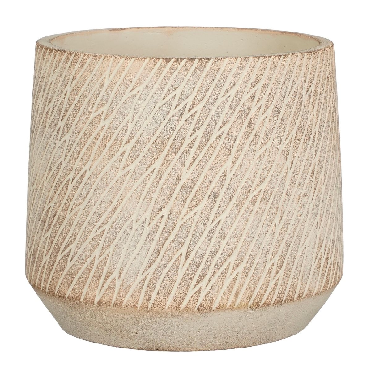 Mica Decorations Pot Camino Rond Taupe 16.5 x 18.5 cm