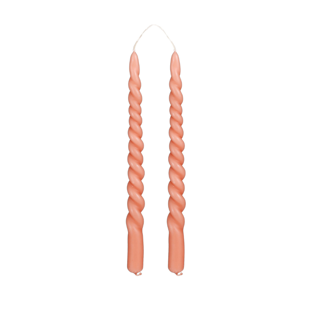 Mica Decorations dinerkaars twist roze 29 cm