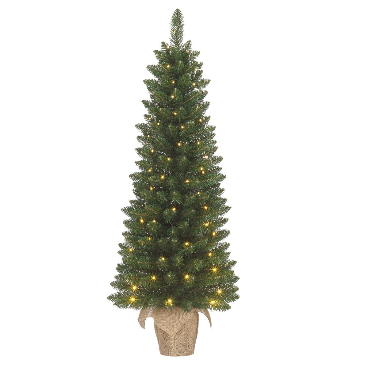 Black Box Trees kunstkerstboom mini jute Gerlos met verlichting 75 x 36 cm