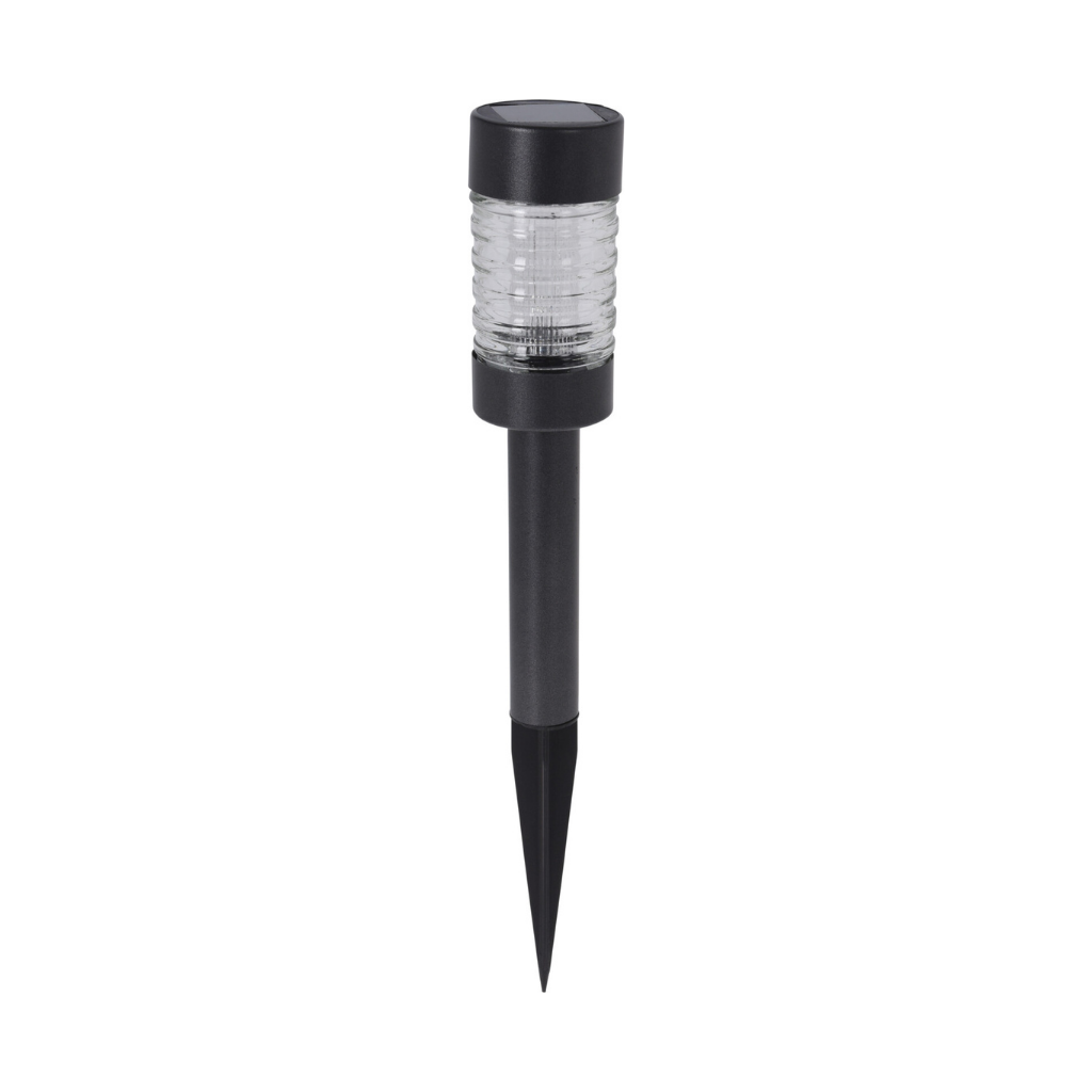 Solarlamp zwart LED 27 cm