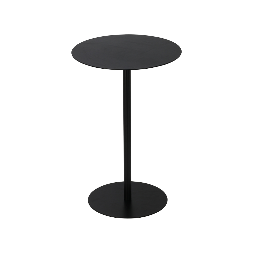 De Bosrand Bijzettafel Rond Zwart 37 x 54 cm
