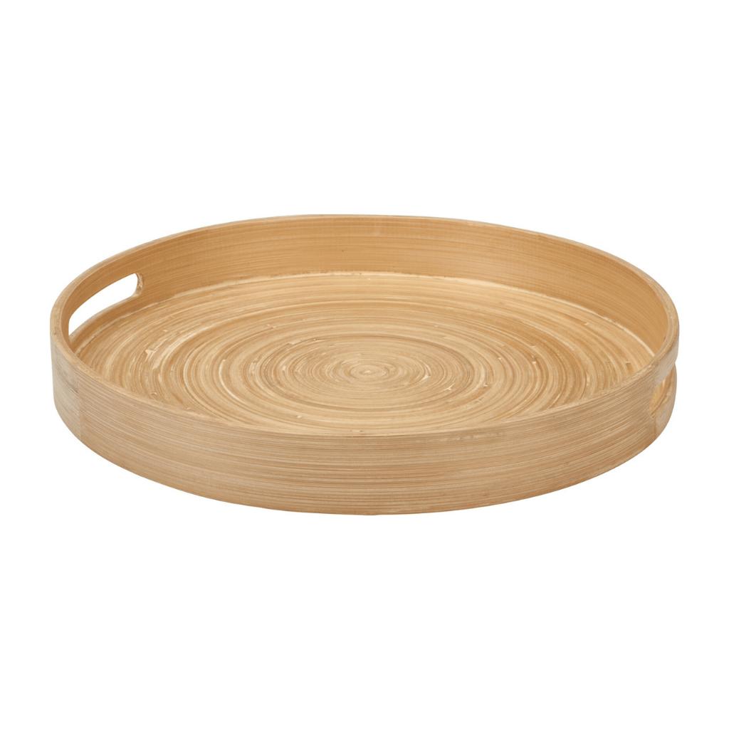 Home & Styling Dienblad Bamboe Rond 35 x 4.5 cm