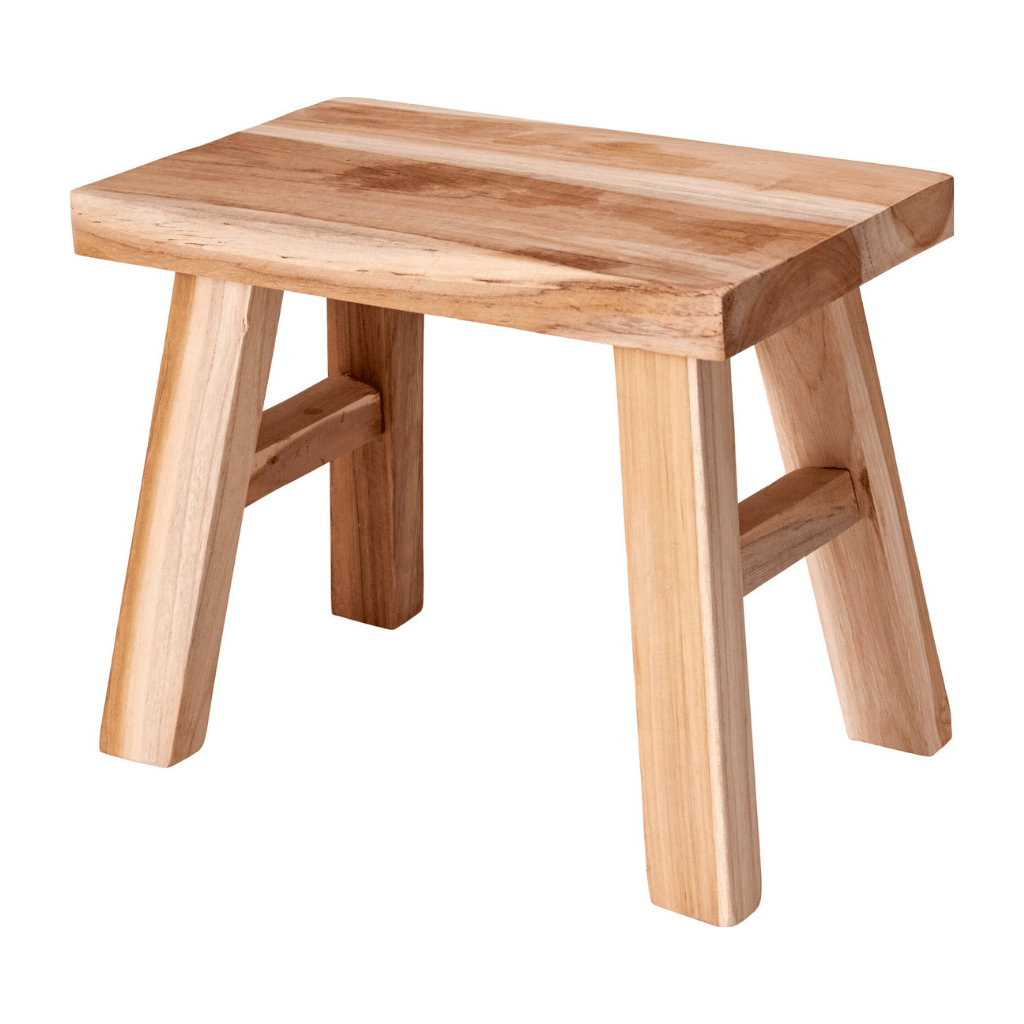 Home & Styling Kruk Decoratief Teak 31 x 19 x 25 cm