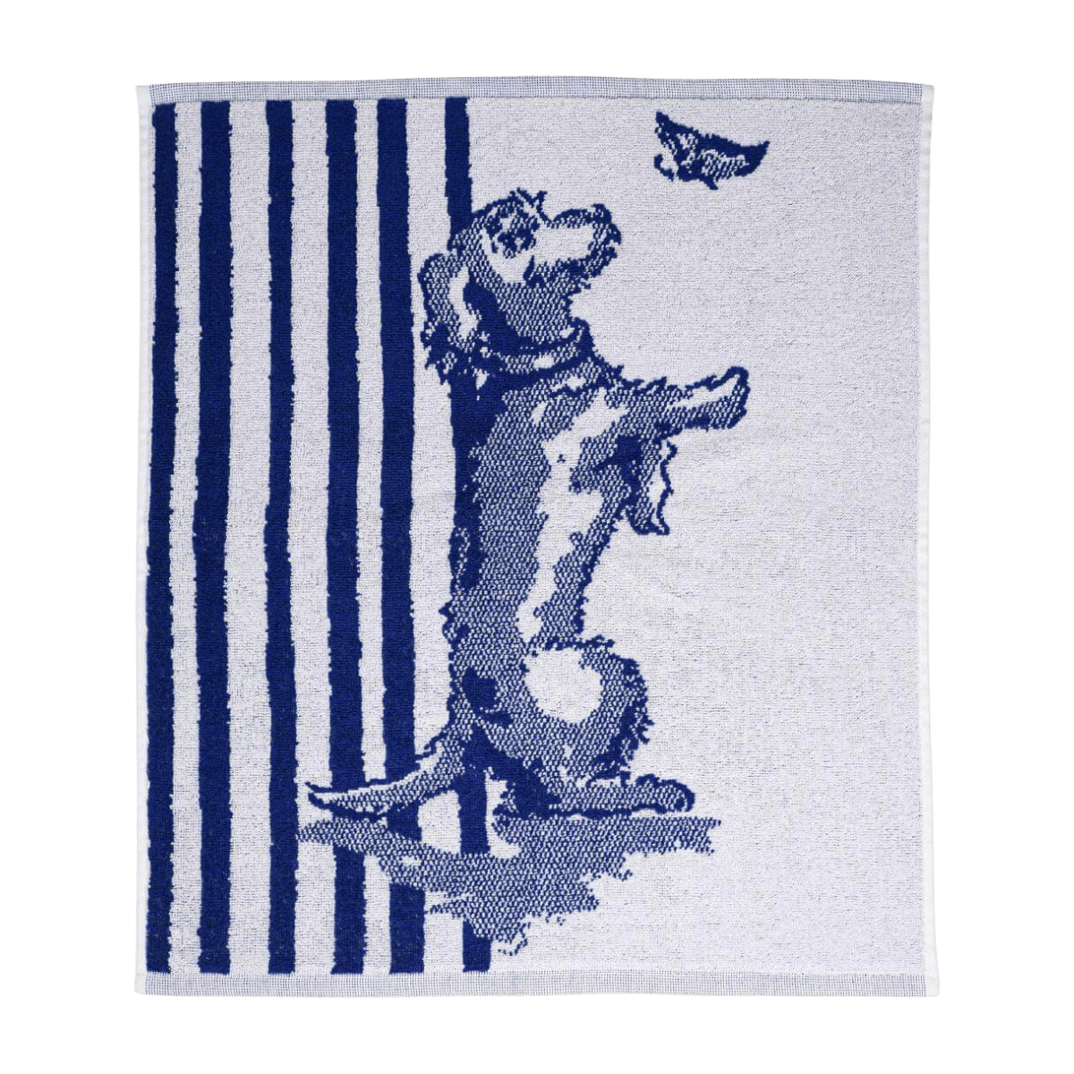 Heinen Delfts Blauw Keukendoek Teckel Nhaan Streep