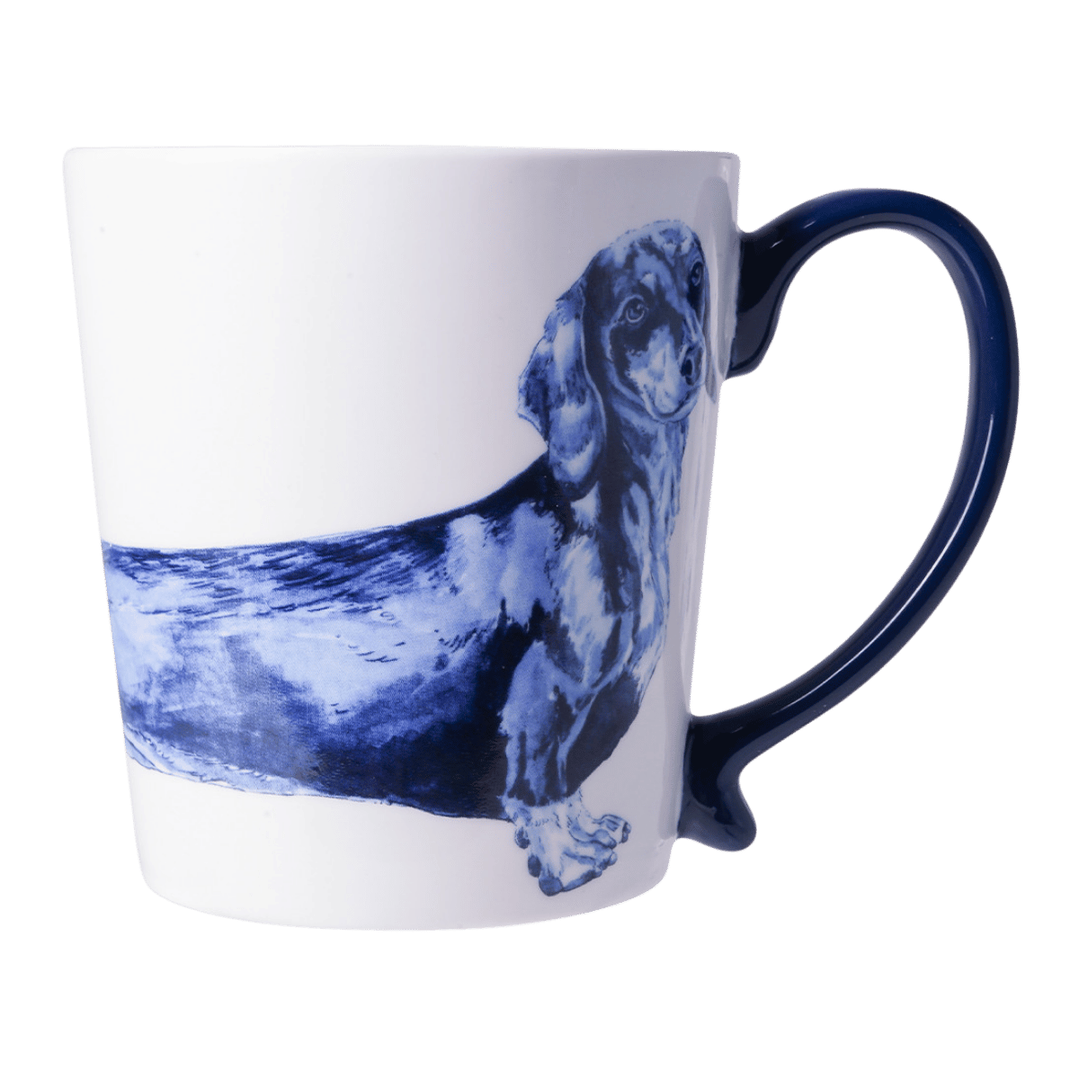 Heinen Delfts Blauw Mok Teckel