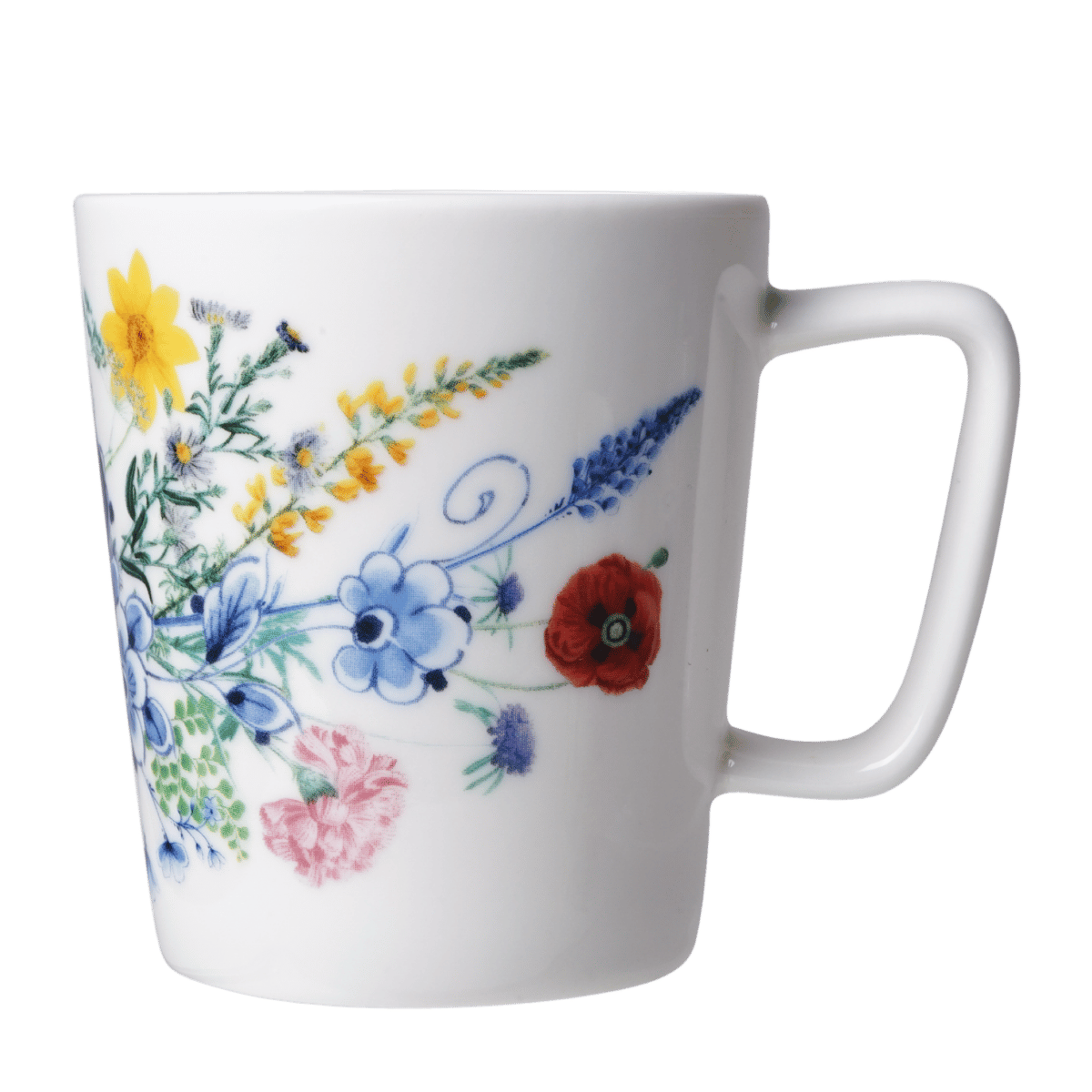 Heinen Delfts Blauw Koffiemok Wildbloemen Bloementuintje 145 ml