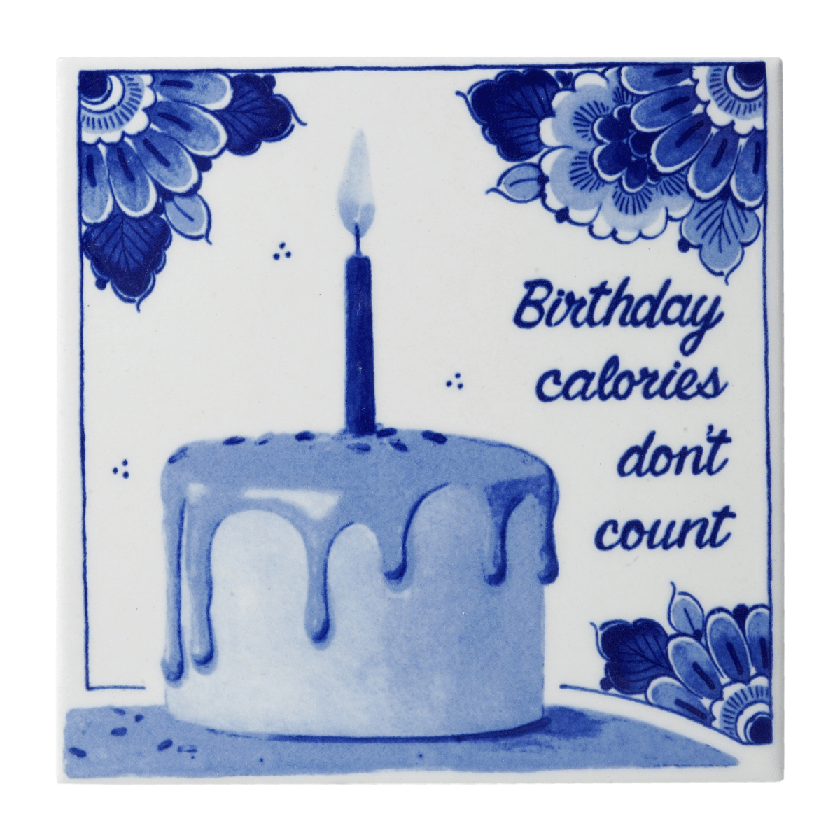 Heinen Delfts Blauw Tegel Birthday Engelse Spreuken