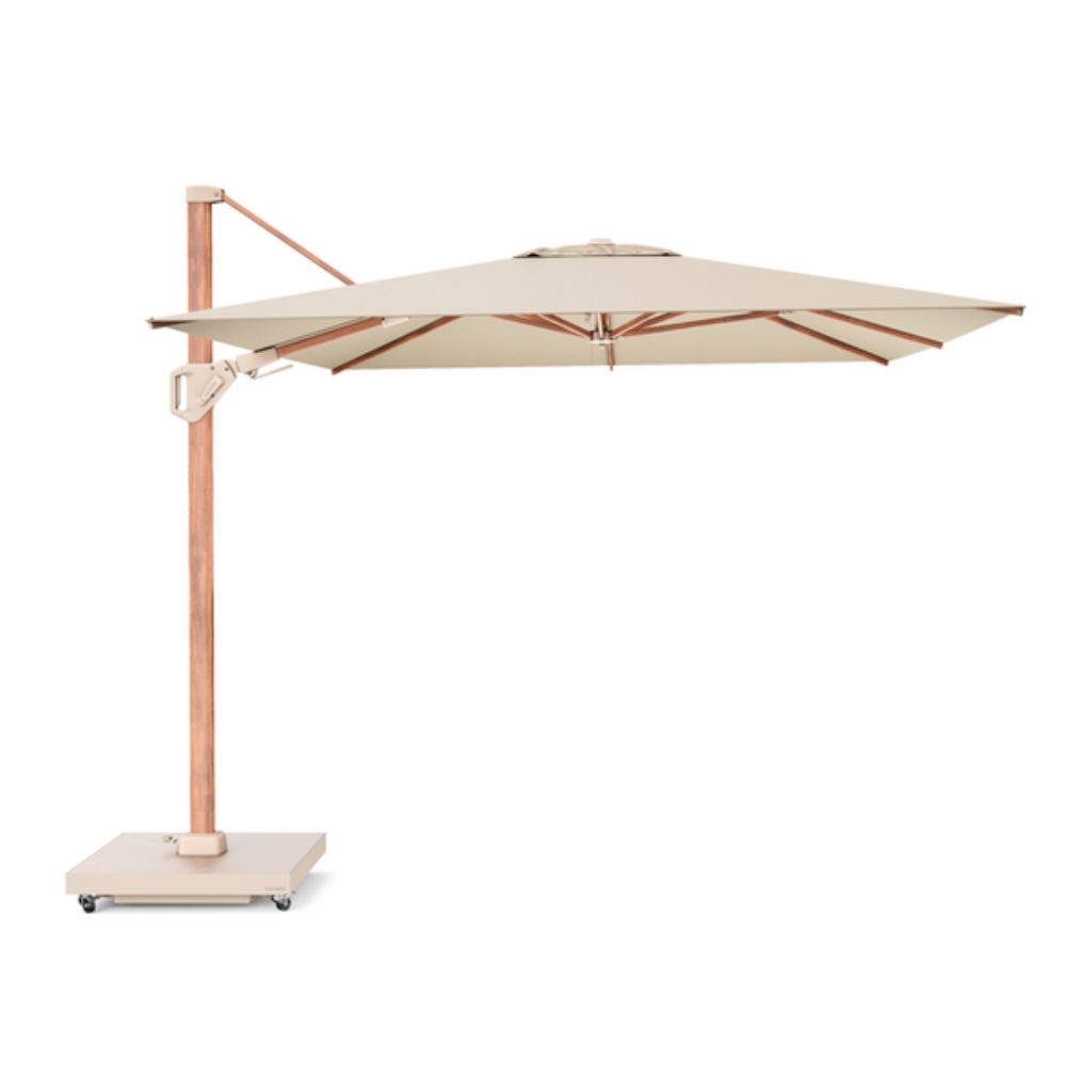 Platinum Zweefparasol Challenger T² Champagne Rechthoek 260 x 350 cm