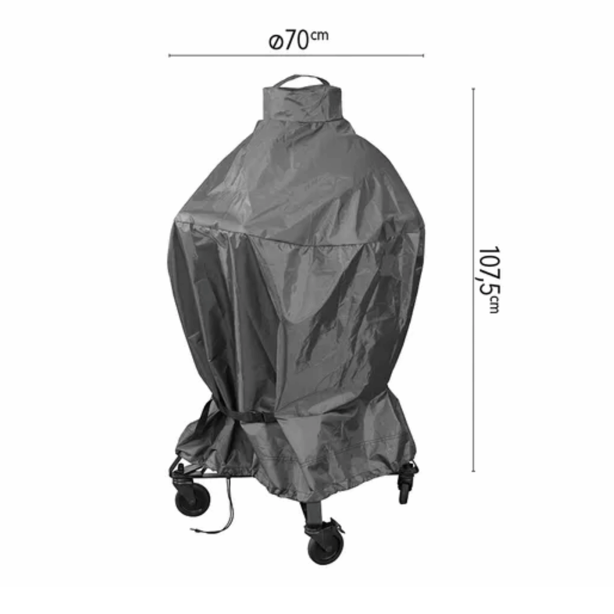 AeroCover Kamado BBQ Hoes Antraciet Ø70 cm