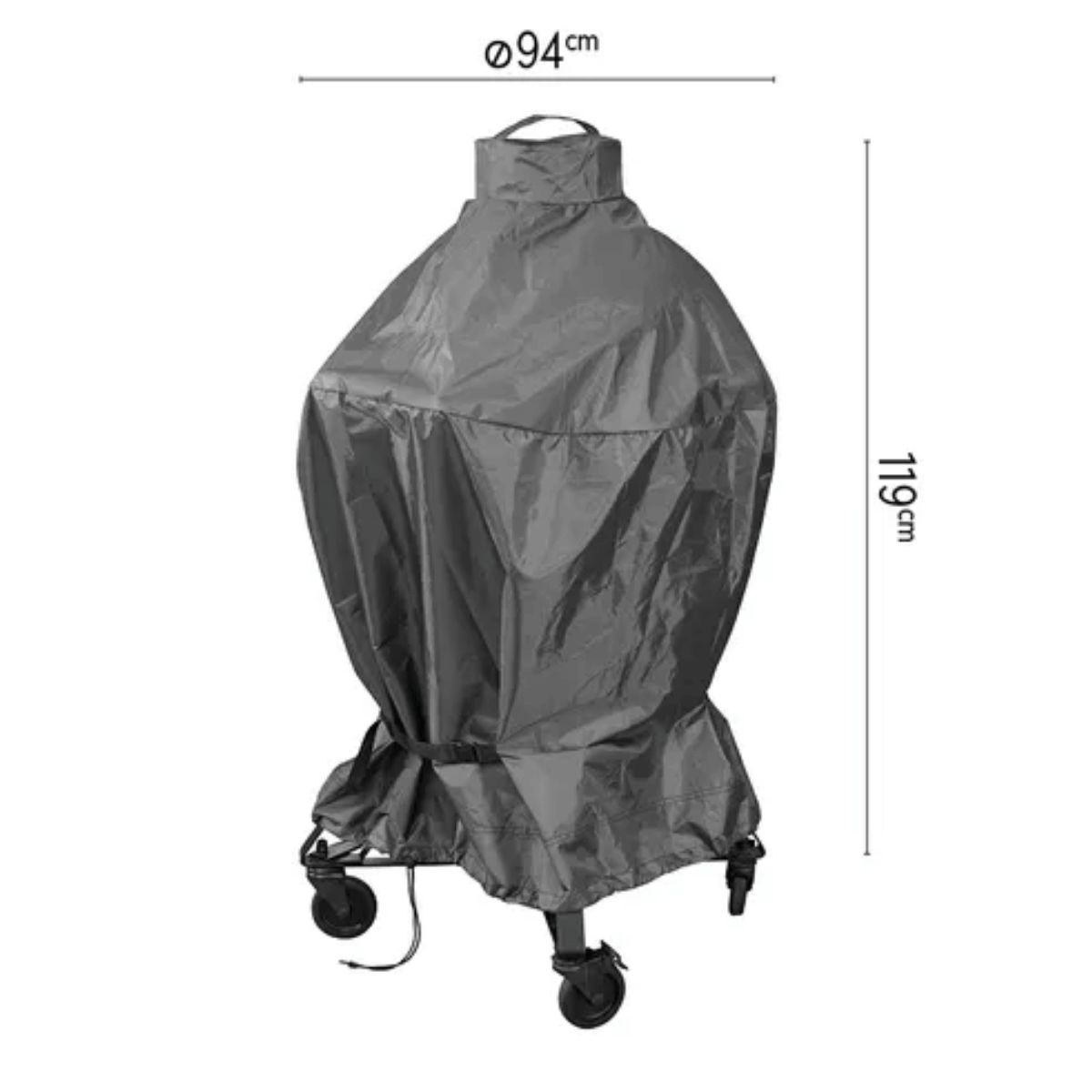 AeroCover Kamado BBQ Hoes Antraciet Ø94 cm