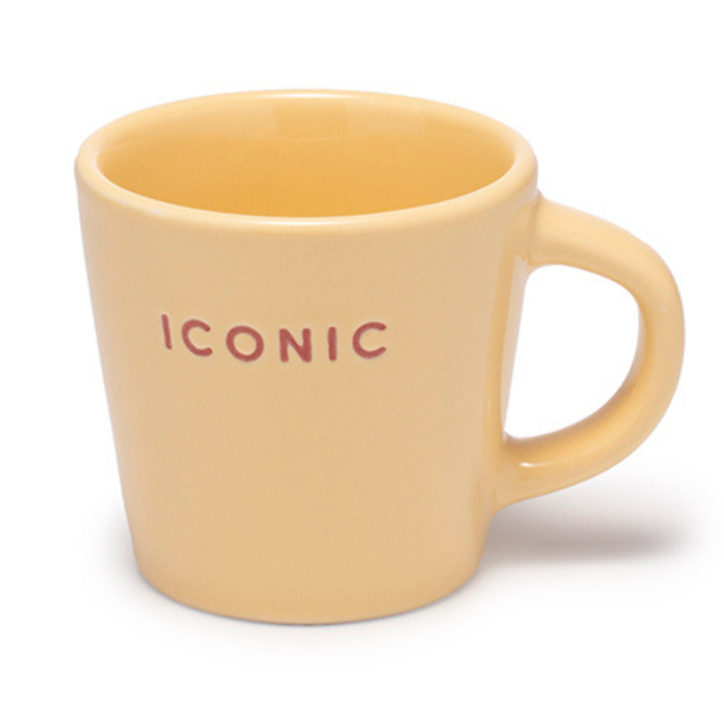 Vondels Espressokopje Ceramic Iconic Geel 80 ml