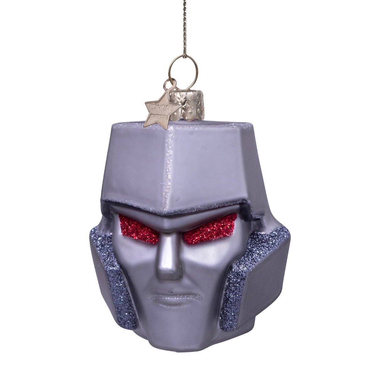 Vondels Kersthanger Transformers Megatron zilver 8 cm