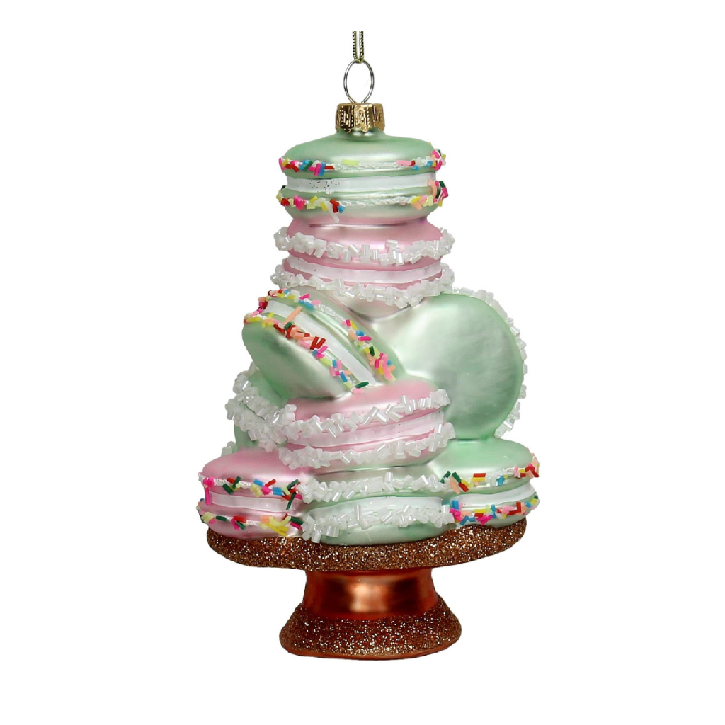 Kersthanger Macarons Glas Mix 14.5 cm