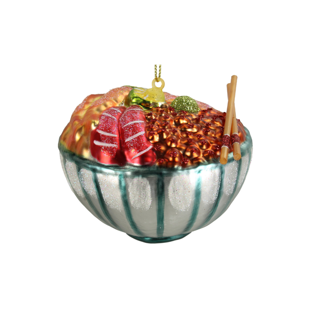 Kersthanger Japanse Zeevruchten Glas Mix 8.9 cm