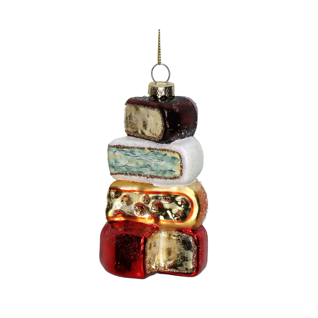 Kersthanger Kaaslaag glas Multi 11.4 cm