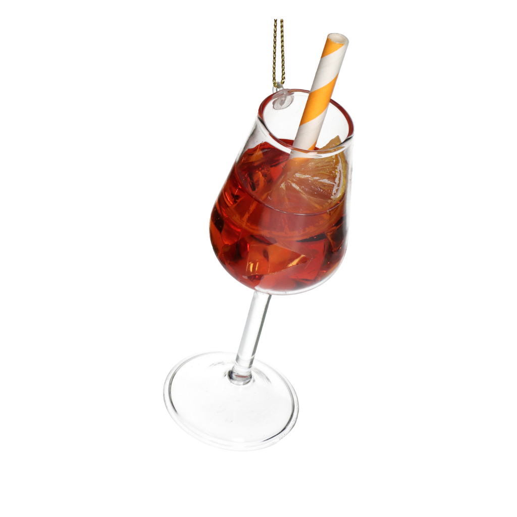 Kersthanger Spritz Cocktailglas Oranje 13.3 cm