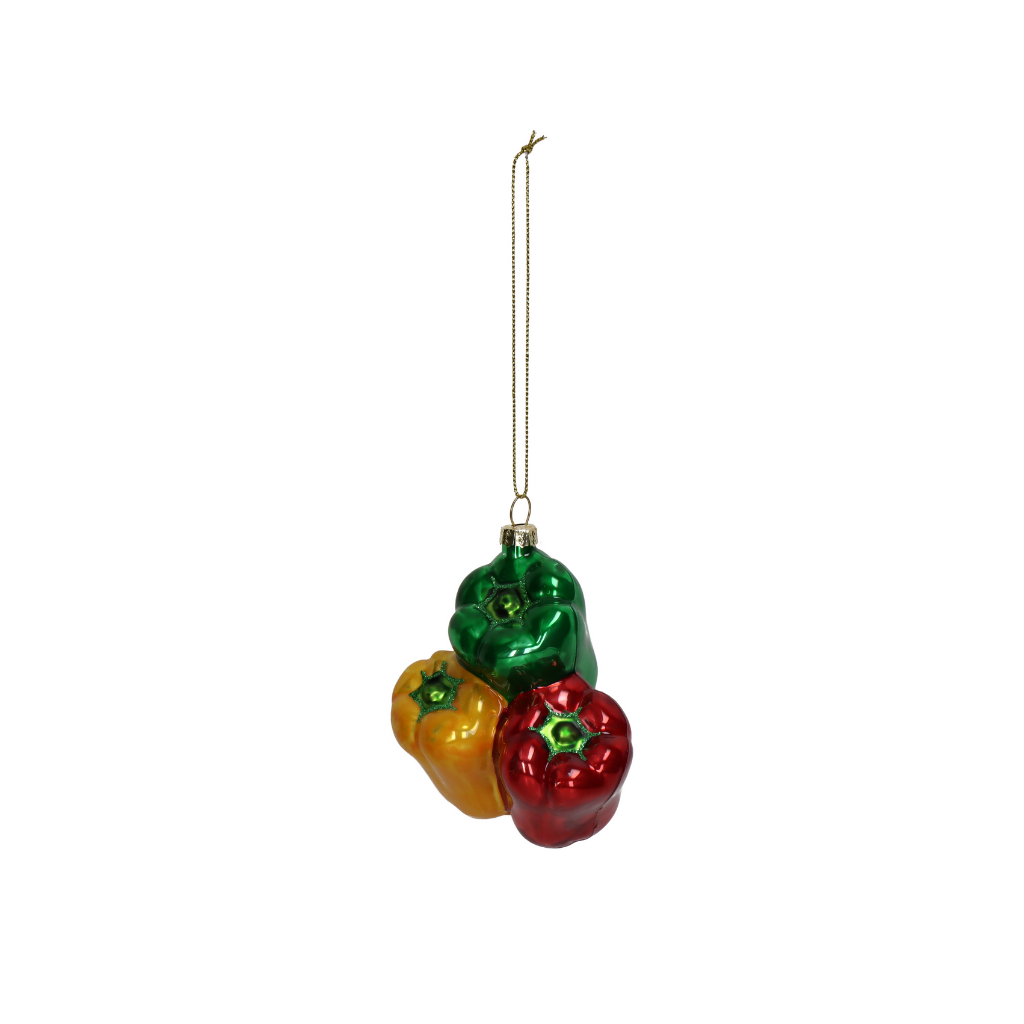 Kersthanger Zoete Peper Glas Multi 10.2 cm