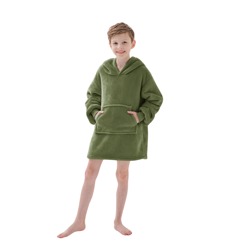 Junior Oversized Hoodie groen 50 x 70 cm