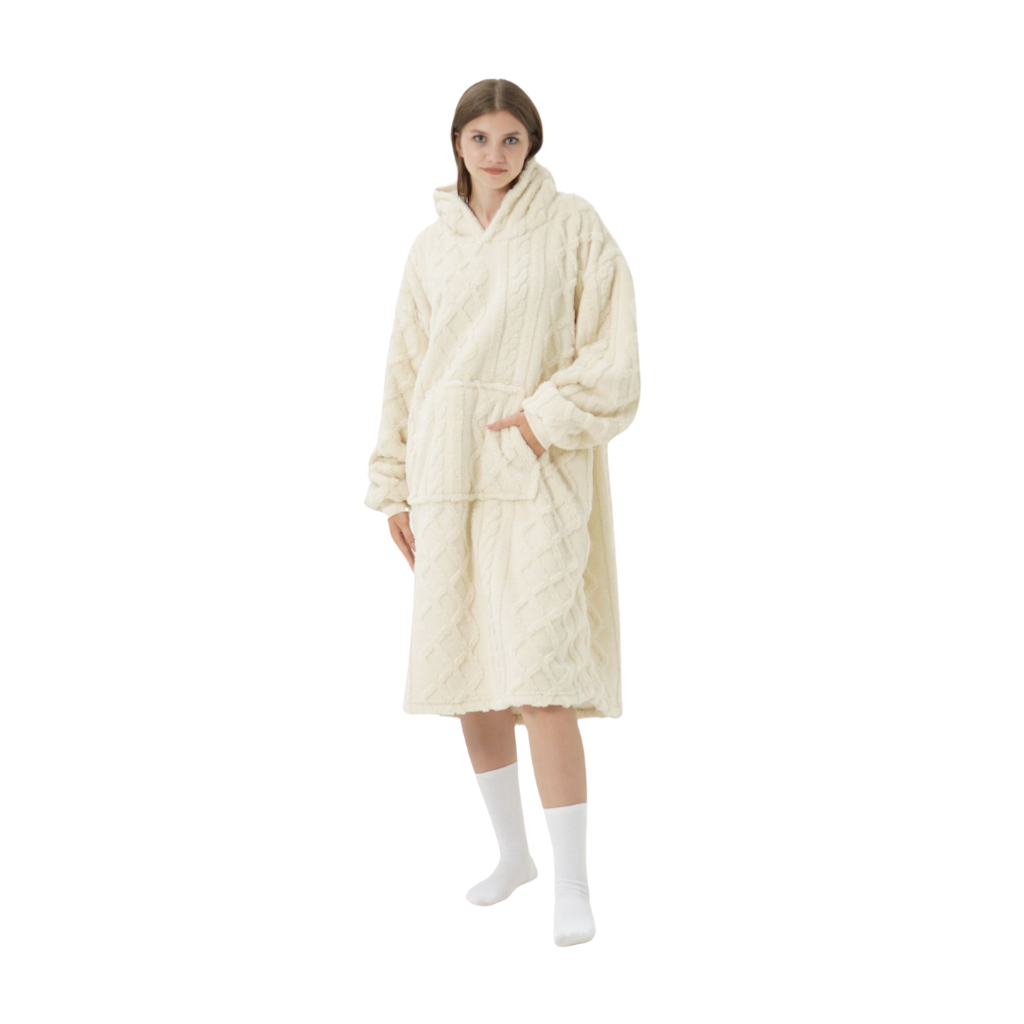 Dutch Decor Hoodie Sophie bone white 170 x 110 cm