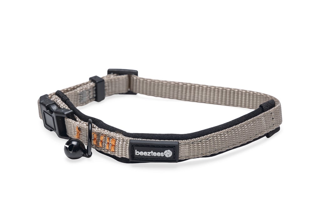 Beeztees kattenhalsband Parinca grijs 25-30 x 1 cm